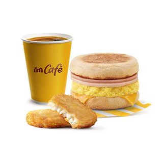 Combo Маффин с Омлетом и Ветчиной\ Хашбраун\ Напиток