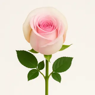 Rose Naturelle Bicolore Rose Et Crème