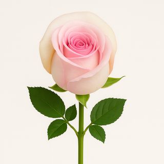 Rose Naturelle Bicolore Rose Et Crème