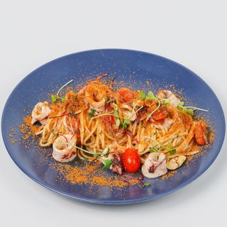 Spaghetti alla Calamari e Bottarga 