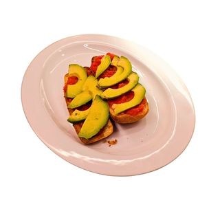 Tostada Aguacate y Tomate (Pan Cristal o Pan Semillas)