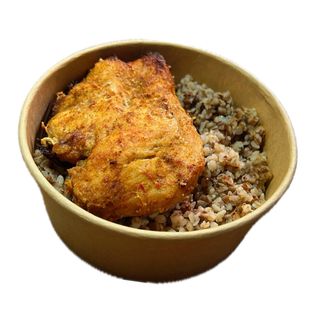 ქათმის სტეიკი 100გრ და წიწიბურა 200გრ