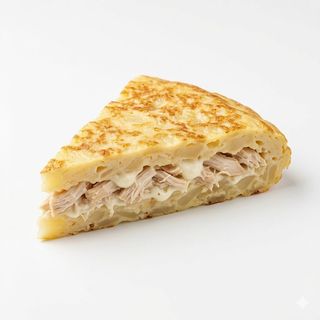 Tortilla De Patatas Con Pollo Y Alioli (Porción)