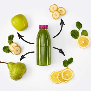 Детокс смузі насіння чіа,банан,м‘ята,лайм 