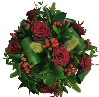 Bukiet kwiatowy ,,Intensywna czerwień ”