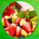 Assiette Fruits découpé granité eaux de fleur