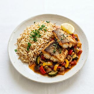Riz Aux Vermicelles À La Ratatouille