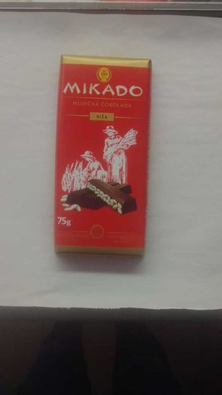 Mikado mliječna čokolada riža 75g