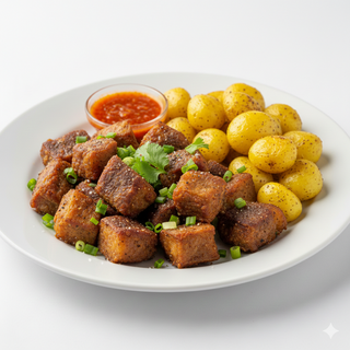 Bofé Con Papa Criolla