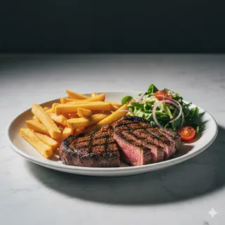 Jerk Steak & Chips