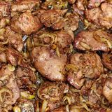 Пилешки дроб с лук (300г)