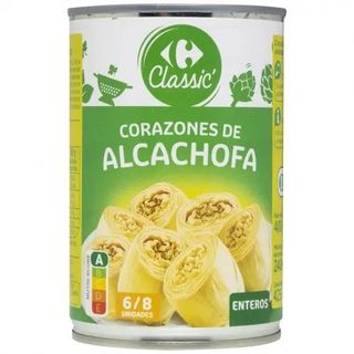Corazones De Alcachofas 6/8 Piezas Carrefour 240 Gr.