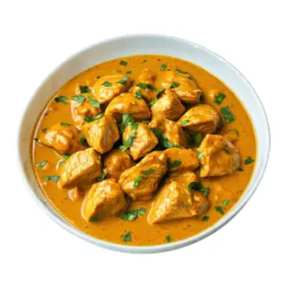 Pollo Flameado Con Salsa De Curry Y Coco