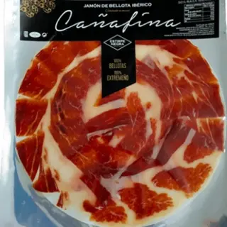 Jamón de Bellota Ibérico Cortado a Cuchillo Cañafina