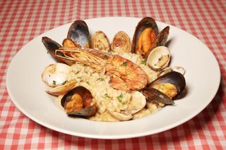 Risotto con mariscos