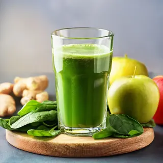 Zumo Espinaca, Manzana Y Jengibre