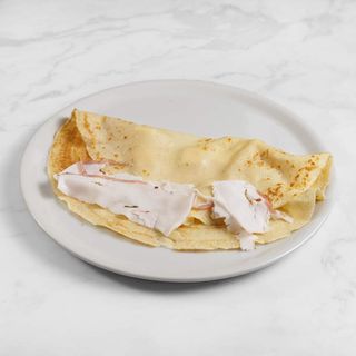 Crêpe con lardo di Arnad e miele di acacia e castagno della val Pellic
