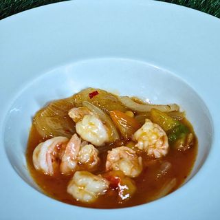 Gamberi in salsa chili