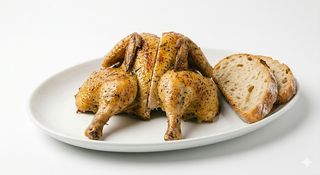 Medio Pollo Y Pan