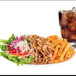 Menu plato kebab