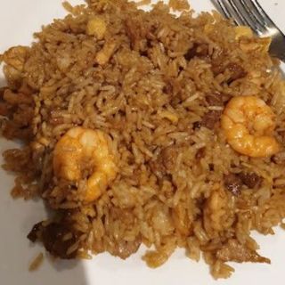 Arroz Frito con Gambas