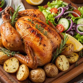 Pollo arrosto interno