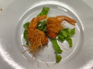5. Gamberi fritti con kataifi - 3 pezzi