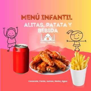 87. Menú Infantil Alitas De Pollo
