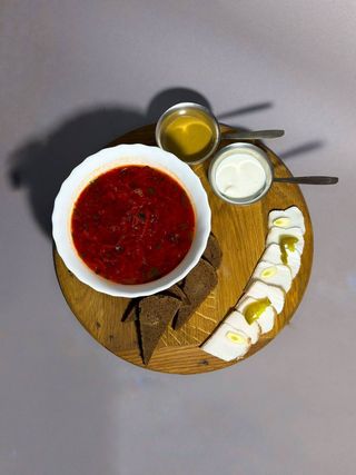 Борщ з свиной і салом (400 гр)