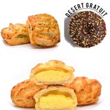 Mini cu cremă de cașcaval&cremă de brănză și verdeță + 1 desert gratuit