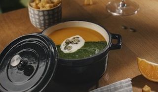 გოგრის  და ისპანახის კრემსუპი