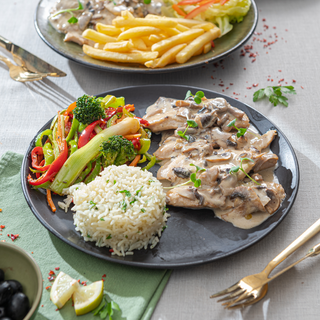 Plat Poulet Sauce Champignons