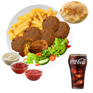 Menu plato falafel 