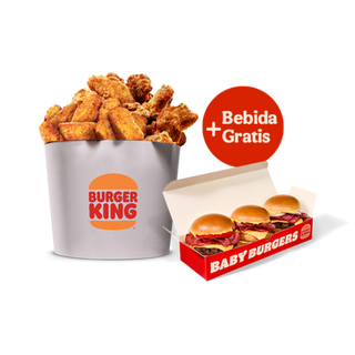 Cubo Mixto + Baby Burgers