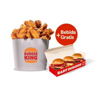 Cubo Mixto + Baby Burgers