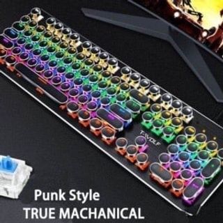 T75 T-wolf Მანათობელი Მექანიკური Კლავიატურა