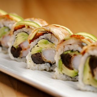 Węgorz krewetki w tempurze 8 szt.