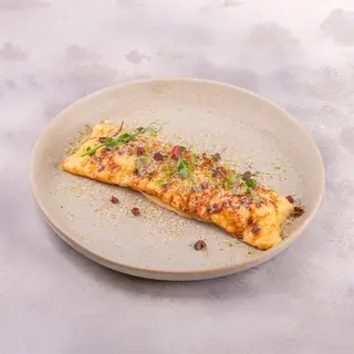 Омлет со свежими шампиньонами и сыром чеддер (200 гр.)