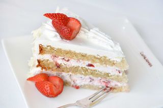 White Forest Cake Slice