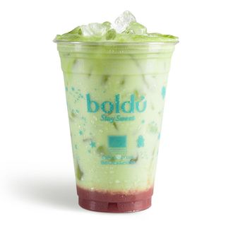 Strawberry Iced Matcha Latte