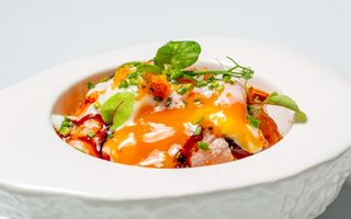 Chirashi salmon sous vide