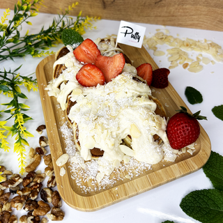 Комбинирай 10 мини палачинки с Rafaello вкус и ягоди+Coca Cola Кен