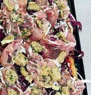 Radicchio, crudo e porcini