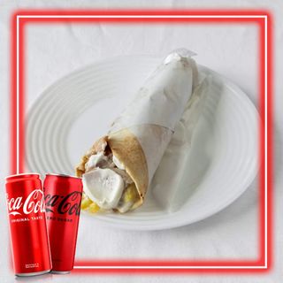 2 x Дюнер XL Пилешки (540г) + 2 x Coca-Cola кен