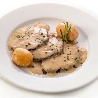 Scaloppine De Ternera Pimienta Verde