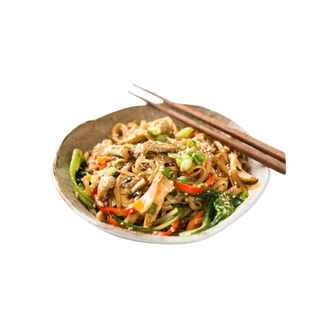 Chicken and Egg Rice Noodles