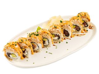 Рол з крабом, тунцем та філадельфією (300g)