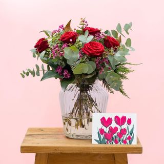 Pack Bouquet Romeo con vaso 