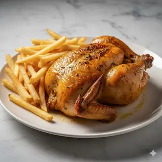 Pollo Asado Y Patatas