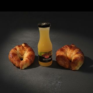 Crossants + zumo o café 